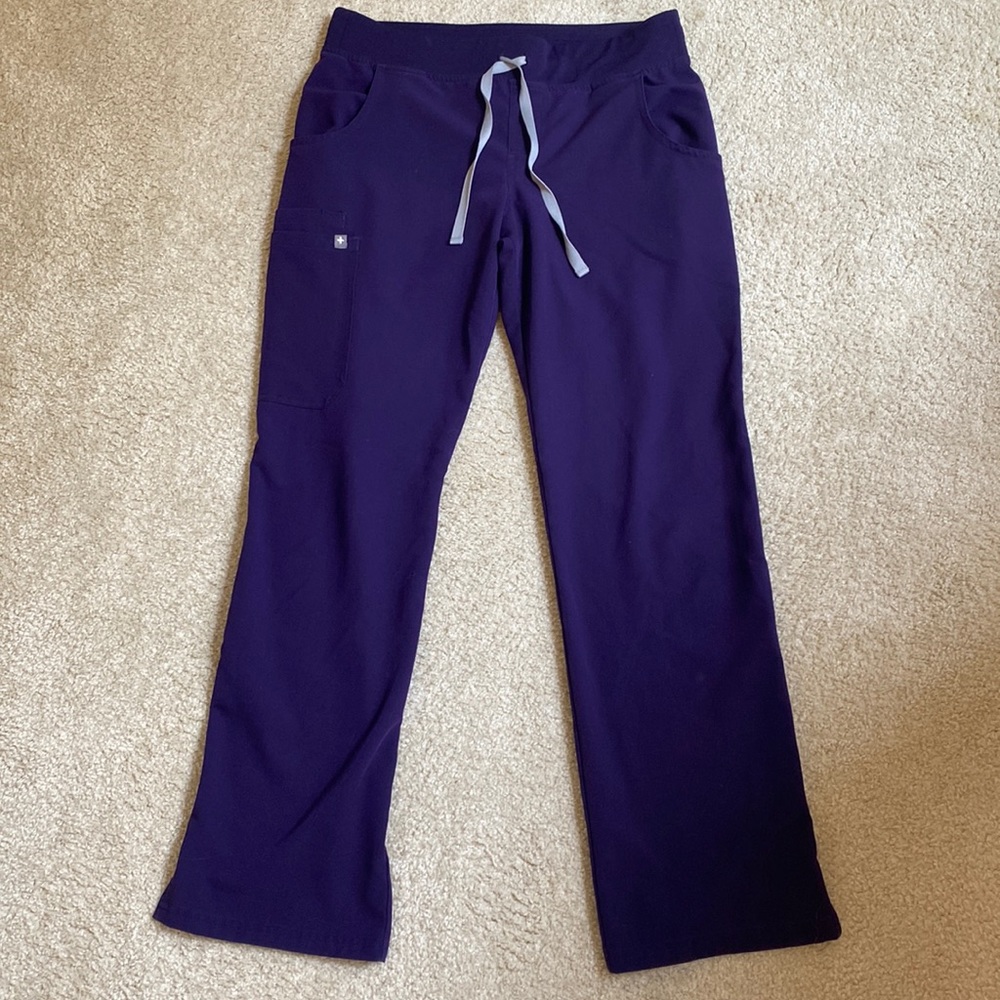 Womens Figs purple scrub cargo pants Kade